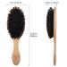 BLACK EGG Boar Bristle Hair Brush Set - Soft Natural Bristles for Thin & Fine Hair - Restore Shine & Texture - Includes Bamboo Comb & 3 Hair Ties - Buy Online on GoSupps.com