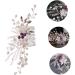 Ipetboom 1pc Braided Flower Comb Pearl Hair Clip Rhinestone Hair Clip Wedding Hair Comb Womens Hair Clips Bride Hair Comb To Weave Abs White Hair Accessories Banquet European and American - Buy Online on GoSupps.com