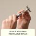 Leaf Shave Twig Razor - Eco-Friendly All-Metal Razor for Men & Women | Includes 5 Stainless Steel Blades - Perfect for Sensitive Skin & Facial Hair - Buy Online on GoSupps.com