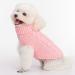 Mihachi Turtleneck Dog Sweater - Cable Knit Winter Coat with Leash Hole | Ideal New Year Gift for Small Pets | Flesh Pink - Buy Online on GoSupps.com