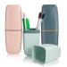Toothbrush Cup Case Portable Toothbrush Case Travel Set Toothbrush Cup Travel Toothbrush Holder for Camping Travel Hiking 3 Pieces