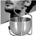 Stainless Steel Shaving Brush Holder Set | 2 Pcs Grooming Bowl | Perfect Gift for Men - Buy Online on GoSupps.com