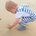 Dotty Fish Soft Leather Baby Shoes | Toddler Sandals | Non-Slip Suede Soles | Grey | 0-6 Months to 3-4 Years - Buy Online on GoSupps.com