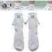 VVZZL Funny Magnetic Suction 3D Doll Couple Socks Couple Holding Hands Unisex Socks Magnetic 3D Doll Socks Novelty Socks (Color : White Size : 3 Pairs)