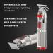 Professional Cordless Hair Trimmer | Full Metal Hair Clipper | M6 Red UK Plug - Hair Care & Styling - Buy Online on GoSupps.com