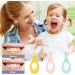 Vicloon 3Pcs Kids U-Shaped Toothbrush Set for Toddlers and Children (2-6 Years) | Oral Cleaning with Food Grade Silicone Brush Head | Blue, Pink, Yellow - Buy Online on GoSupps.com