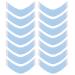 Luxshiny 36 pieces Lace Front wig tape tape double -sided hair extension wigs tape hairdressing salon c blue tape stripes for lace toupet 9x2cm