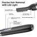 Rechargeable Women's Facial Hair Remover & Eyebrow Trimmer - Electric Shaver for Peach Fuzz, Chin, Cheek, Upper Lip (Black) - Buy Online on GoSupps.com