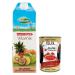 Italian Gourmet E.R. Valfrutta Succo Vitamix Soft Drink with Fruit Juice with Vitamins 1500 ml + Box Italian Gourmet Polpa di Pomodoro 400 g