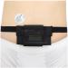 No-bounce Insulin Pump Belt Holder for Tandem T-slim Clip-on Diabetic Pouch Strentchy Waistband Fanny Pack for Active T1D Lifestyle Walking Running and Sleeping One Size Fits All Black