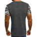 Mens Hip Hop Style Green Black Pattern T-Shirt | Short Sleeve Curved Hem Crewneck Tee - Buy Online on GoSupps.com