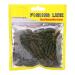 50 pieces soft fishing bait bait set for salt water fresh water 5 cm plastic fish bait t-tail grub worm bait fish dishes 9 colors black