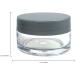 Beauticom 12 Pack 20G/20ML Clear Round Jars with Gray Lids - Ideal for Herbs Spices Loose Leaf Teas & Coffee - BPA Free | International Shipping Available - Buy Online on GoSupps.com