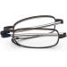 Cokobin Foldable Reading Glasses +2.5 - Stainless Steel Anti-Blue Light Unisex Reading Aid with Hard Shell Case - Ideal for International Shipping - Buy Online on GoSupps.com