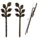 Retro Leaf Hair Pins Set - 20PCS/10Pairs Vintage Bronze Bobby Pins for Women and Girls - Buy Online on GoSupps.com