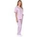Natural Uniforms Unisex Scrub Set - Large Lilac Top and Pant Set - Buy Online on GoSupps.com