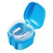 Denture Case with Strainer - Dental Orthodontic Retainer Storage Box (Blue) - Buy Online on GoSupps.com
