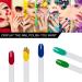 200pcs Clear Nail Swatches Sticks with Practice Finger Clipper and Nail Art Brush - Buy Online on GoSupps.com