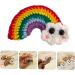minkissy 3 Pairs Rainbow Barrettes Wool Yarn Hair Accessories Wool Felt Rainbow Charm Felt Rainbow Applique Hair Bow Hair Accessories for Kids Girl Hair Decor Props Alloy Cartoon Child - Buy Online on GoSupps.com
