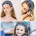 Elastic Hair Hoop Elegant Headband Ruched Fabric Hair Band for Women and Girls Birthday Party Daily Wear - Buy Online on GoSupps.com