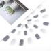 Sethain Matte Square Press-On Nail Tips - Gray Short Fingernails 24pcs Complete Cover for Women & Girls - International Shipping Available - Buy Online on GoSupps.com