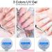 Warm Girl Builder Nail Gel For Nails Kit 36W UV/LED Nail Lamp 3 Colors UV Nail Gel 12Pcs Glitter Powders Top Coat Nail Brush Nail Tips Nail Art Set 267 - Buy Online on GoSupps.com