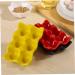 Angoily 1pc Egg Tray Egg Keeper Storage Reusable Egg Cartons Cup Holder Tray Decorations Ceramics - Buy Online on GoSupps.com