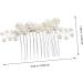 Ipetboom 1 Set Pearl Headpieces for Women Pearl Decor Headpiece for Wedding Decoration Wedding Hair Comb Pearl Hair Clips Hair Jewels for Women Baroque Women's Accessories Metal - Buy Online on GoSupps.com