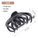 2 Pack 4.3 Inch Large Hair Claw Clips for Women Girls - Matte Nonslip Strong Hold Jaw Clamps (Black & Light Tortoiseshell) - Buy Online on GoSupps.com
