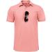 JACKETOWN Men's Moisture Wicking Polo Shirt - Short Sleeve Golf & Outdoor Tactical Polo - X-Large - Coral Red - Buy Online on GoSupps.com