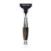 Edwin Jagger chrome-plated handle from the Diffusion 36 series with light horn compatible with Gillette Mach3 razor blades.