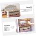 LABRIMP 2pcs Fridge Water Egg Storage Container for Refrigerator Egg Carton with Cover Egg Plate re-usable Khaki 30x15cm - Buy Online on GoSupps.com