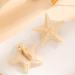 Hair Ornaments 2 Pcs Starfish Hairpin Natural Seashell Vintage Anti-slip Stainless Side Clip Exquisite Lightweight Lady Hair Organization Beige - Buy Online on GoSupps.com
