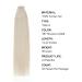50 cm Real Hair Extensions - Silky Smooth Tape-In Remy Human Hair #1000 Blonde 20 Pieces - Invisible Weft for Women - Buy Online on GoSupps.com