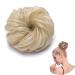SEGO hairpiece bun hair tie hair extension VOLUMINOUS hair knot extensions updos bleached blonde #613C