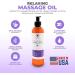 Luxurious Therapeutic Body Massage Oil - Soothes Sore Muscles & Relieves Stiffness - 8oz USA Made with Safflower & Organic Coconut Oils Infused with Acai Berry for Anti-Cellulite - Buy Online on GoSupps.com