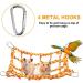 Buy Bird Rope Climbing Network & Hammock Swing - Perfect for Rats Hamsters & Ferrets - 27.9x20.1cm Cotton Climbing Rope with 4 Hooks - Buy Online on GoSupps.com