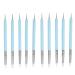 HUSHUI 2 Set Dual Tipped Nail Art Dotting Pen Silicone Head Nail Art Sculpture Polish Carving Pen