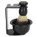 Premium Beard Foam Brush Set for Men | Nylon Hair Brush & Stand - Perfect Daily Grooming Tool - Buy Online on GoSupps.com
