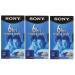 SONY 3T120VR 6hrs. EP T-120 VHS Tapes (3-Pack)