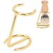Buy Sustainable Golden Alloy Razor-Plane Stand for Men | Small Powerful & Versatile Shaving Brush Storage - Buy Online on GoSupps.com