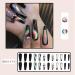 Kochenty 24 Pieces Colorful Feathers False Nails Detachable Press Nails DIY Manicure Glitter Nails - Buy Online on GoSupps.com