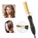 2-in-1 Hot Hair Brush & Straightener | Electric PTC Heating Curler + Dryer for Home Use - Buy Online on GoSupps.com