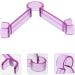 LALADEFIEE Lip Muscle Trainer Jaw Line Trainer Lift Tightener Mouth Tightening Tool Purple 9.30X7.70X1.50CM Purple - Buy Online on GoSupps.com
