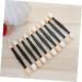 MUSISALY 50 Pcs Makeup Tools Eyeshadow Makeup Brushes Makeup Application Double Head Eyeshadow Brushes Black Size 1 Black - Buy Online on GoSupps.com