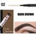 Eyebrow Waterproof - Eyebrow Contouring Sweatproof Pencil - Eyebrow Contouring Supplies for Working Home Traveling Dating Gathering Pochy 2#maroon/Dark Brown - Buy Online on GoSupps.com