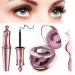 Magnetic eyelashes Eyeliner magnetic eyeliner set with fluid waterproof gel -free magnetic eyeliner and reusable 3D magnet eyelashes with storage box+tweezers 2 pairs