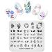 KADS Flower Series Nail Art Stamp Plate T8 - DIY Decoration Tool - Buy Online on GoSupps.com