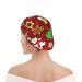 Happy Christmas Printed Waterproof Shower Cap for Women - Fits All Head Sizes and Hair Textures - Buy Online on GoSupps.com