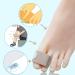 10-Piece Broken Toe Wraps & Splint Straightener Brace for Hammer Toe - Fabric Cushioned Bandages for Overlapping Toes, Bent Toe Corrector & Separators (Size L) - Buy Online on GoSupps.com